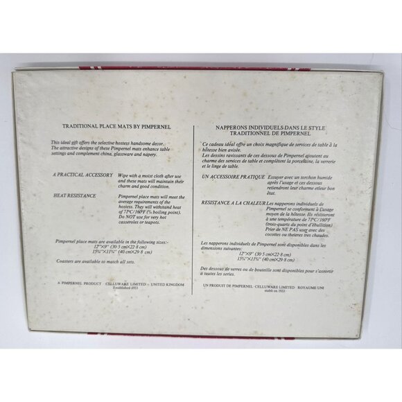 Vintage Pimpernel Set of 4 Ducks Wild Fowl Place Mats Cork Back Hunting Cabin - Picture 3 of 11